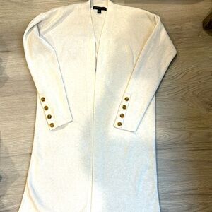 Women Banana Republic long cardigan with buttons on sleeves sz XS